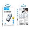Adapter 3w1 (USB 2.0 x 2+USB 3.0) USB-C Hoco HB54A szary