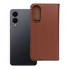 Etui z klapką na Samsung S25 EDGE Smart Pro Book skórzane brązowe