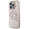 KARL LAGERFELD futerał do IPHONE 16 Pro KLHCP16LHKHDCELP (IML Rhinestones S K Head) różowy