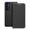 Etui z klapką na Samsung A55 5G Luna Book Carbon czarne