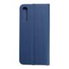 Etui z klapką na Samsung A50 Luna Book Carbon niebieskie
