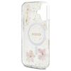 GUESS futerał do IPHONE 16 kompatybilny z MagSafe GUHMP16SRBFGFGMP (Resin Flowers and Glitter) pink