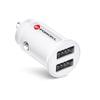FORCELL ładowarka samochodowa Mini 2xUSB 3,1A biała CC-SJ02