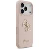 GUESS futerał do IPHONE 17 Pro GUHCP17LSC4GSMP (Silicone W/ Big 4G Script) różowy