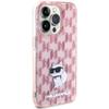 KARL LAGERFELD futerał do IPHONE 15 Pro Max KLHCP15XHNCMKLP (Monogram) różowy