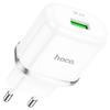 Ładowarka sieciowa do telefonu Hoco USB A QC3.0 3A 18W N3 biała