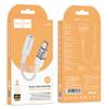 Adapter AUX USB C do Jack 3,5 mm Hoco 0,15 m LS37 transparentny szary