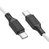 Kabel USB C do USB C Hoco 3A 60W 1 m X90 biały
