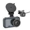 Kamera samochodowa Hoco z wyświetlaczem 3" 1080P/30fps + kamera tylna 720P/25fps DV6  stalowo szara