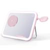 Forcell F-ENERGY Mag Mirror 3 in 1 15W ładowarka indukcyjna z kompatybilna z MagSafe / Apple Watch / Samsung Watch / Airpods różowa