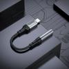 Adapter AUX Lightning do Jack 3,5 mm Hoco 0,12 m LS36A szary