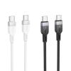 Kabel USB C do USB C Hoco 3A 60W Silikonowy 1 m X109 biały