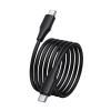 Kabel USB C do USB C Hoco 3A 60W Silikonowy 1 m X124 czarny