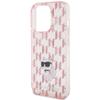 KARL LAGERFELD futerał do IPHONE 15 Pro Max KLHCP15XHNCMKLP (Monogram) różowy