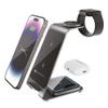 Ładowarka indukcyjna Forcell F-Energy 3w1 Simply Charge aluminiowa kompatybilna z Apple Watch i Samsung Watch szara