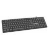 Klawiatura przewodowa USB A QWERTY K372 czarna