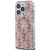 GUESS futerał do IPHONE 15 Pro kompatybilny z MagSafe GUHMP15LHGCUSTGP (IML GCUBE) różowy