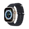 DUX DUCIS pasek OCEAN WAVE silikonowy do Apple Watch 42 / 44 / 45 mm grafitowy