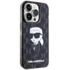 KARL LAGERFELD futerał do IPHONE 15 Pro KLHCP15LHNKMKLK (Ikonik Monogram) czarny