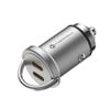 Ładowarka samochodowa Forcell F-Energy Mini 2 x USB C QC3.0 PD 3A 30W srebrna