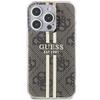 GUESS futerał do IPHONE 15 Pro Max GUHCP15XH4PSEGW (4G Gold  Stripe) brązowy