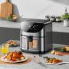 Frytkownica beztłuszczowa Air Fryer Hoco z ekranem dotykowym i okienkiem 8L 1700W HE21 czarna