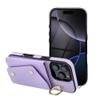 Futerał do iPhone 12 / 12 PRO Wonder z portfelem liliowy