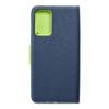 Kabura FANCY Book do SAMSUNG A72 LTE ( 4G ) granatowo limonkowy