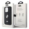 KARL LAGERFELD futerał do IPHONE 14 Pro KLHCP14LGSAKCPK (Gripstand Saffiano KC PIN) czarny