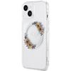 GUESS futerał do IPHONE 15 kompatybilny z MagSafe GUHMP15SHFWFCT (Flowers Wreath) transparentny