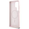 KARL LAGERFELD futerał do SAMSUNG S25 Ultra KLHMS25LSKCHTCP (Magnetic Silicone Double Heads) różowy