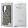 GUESS futerał do SAMSUNG S25 Ultra GUHMS25LG4GFRW (Magnetic PU 4G Ring Classic Logo) brązowy
