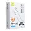 BLUEO kabel Typ C do Lightning QC4.0 60MB/S PD60W 2 m biały