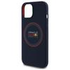 RED BULL futerał do IPHONE 15 kompatybilny z MagSafe RBHMP15S24SIILVR (Silicone red Ring) navy