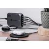 Ładowarka biurkowa Forcell F-Energy GaN III 3 x USB C + 2 x USB A QC4.0 PD 5A 200W VT-51 szara