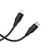 Kabel USB C do Lightning Hoco 27W silikonowy 1 m X124 czarny