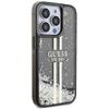 GUESS futerał do IPHONE 15 Pro Max GUHCP15XLFCSEGK (Liquid Glitter Gold Stripes) czarny