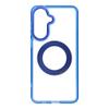 Etui na Samsung A57 Frame Circle Stand zgodne z MagSafe granatowe