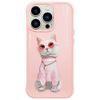 NIMMY futerał GLASSES COOL CAT do IPHONE 15 Pro różowy