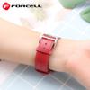 Pasek do Apple Watch Forcell F-Design FA20 dziurki skóra ekologiczna 38 / 40 / 41 mm czarny