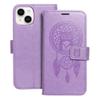 Etui z klapką na iPhone 14 Mezzo Book łapacz snów fioletowe