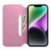 Etui z klapką na iPhone 16 PLUS Dual Pocket Book jasnoróżowe
