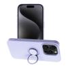 Futerał do iPhone 15 PRO Silicone Ring fioletowy