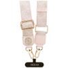 GUESS uniwesalny pasek GUUCNP4DGMP (4G PU Strap Tether Patch Strass Metal Logo) różowy