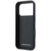 BMW futerał do IPHONE 18 Pro/17 Pro kompatybilny z MagSafe (Carbon Metal Logo) szary