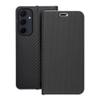 Etui z klapką na Samsung A35 5G Luna Book Carbon czarne