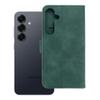 Etui z klapką na Samsung S25 PLUS Tender Book zielone