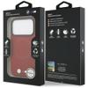 BMW futerał do IPHONE 17 Pro kompatybilny z MagSafe BMHMP17L25PFWSMR (PU FW Metal Logo) red