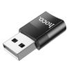 Adapter OTG USB A do USB C Hoco UA17 czarny