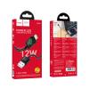 Kabel USB A do Lightning Hoco 2,4A 1,2 m z LCD U146 czarny